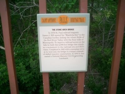 The Stone Arch Bridge Marker image. Click for full size.