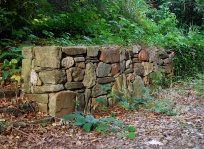 Fieldstone Wall Leading to Mill Ruins image. Click for full size.