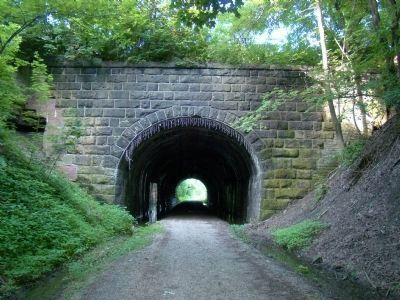 B&O Railroad Tunnel, This View is Eastward image. Click for full size.