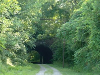 B&O Railroad Tunnel, This View is Westward image. Click for full size.