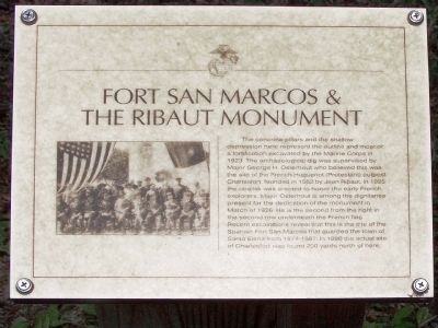 Fort San Marcos- Ribault Monument Marker image. Click for full size.