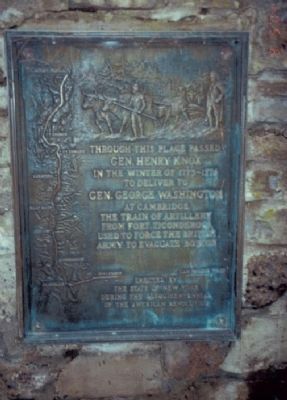 Gen. Henry Knox Trail Marker. Click for full size. Gen. Henry Knox Trail Marker image. Click for full size.