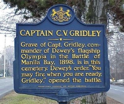 Captain C. V. Gridley Marker image. Click for full size.