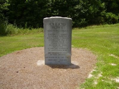 Roy F. Jones Highway Marker. Click for full size. Roy F. Jones Highway Marker image. Click for full size.