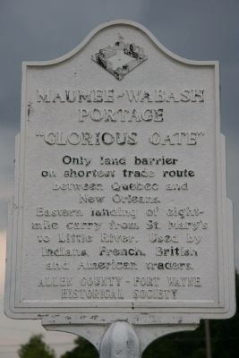 Maumee - Wabash Portage Marker image. Click for full size.