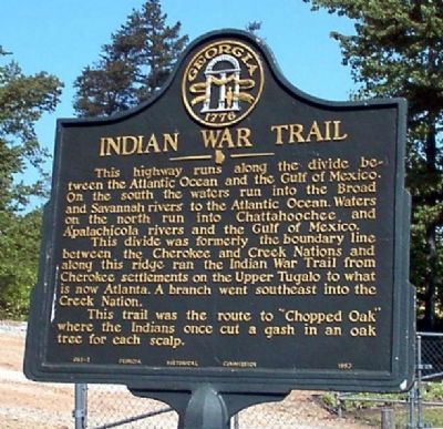 Indian War Trail Marker image. Click for full size.