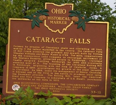 Cataract Falls Marker image. Click for full size.