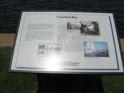 Crawford Bay Marker. Click for full size. Crawford Bay Marker image. Click for full size.