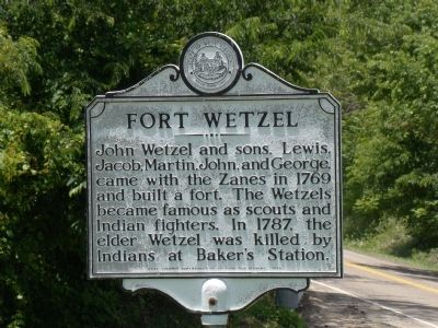 Fort Wetzel Marker image. Click for full size.