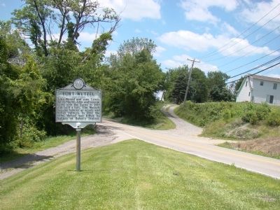 Fort Wetzel Marker. Click for full size. Fort Wetzel Marker image. Click for full size.