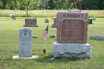 Grave Stones of William J. Knight image. Click for full size.