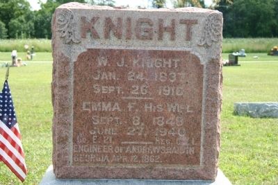 Grave Stone of William J. Knight image. Click for full size.