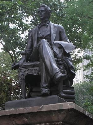 Statue of William H. Seward image. Click for full size.