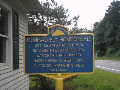 Conrad Sly Homestead Marker. Click for full size. Conrad Sly Homestead Marker image. Click for full size.
