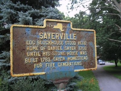 Sayerville Marker. Click for full size. Sayerville Marker image. Click for full size.