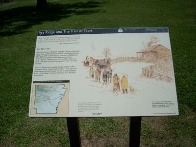 Pea Ridge and the Trail of Tears Marker image. Click for full size.