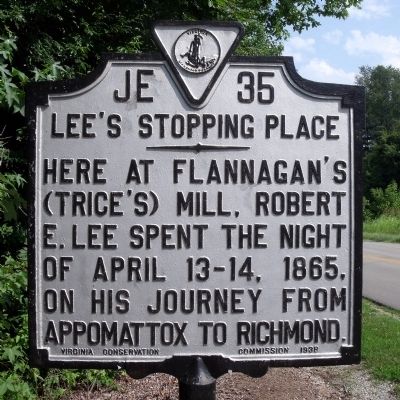 Lee's Stopping Place Marker image. Click for full size.