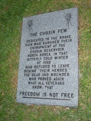 The Chosin Few Marker. Click for full size. The Chosin Few Marker image. Click for full size.