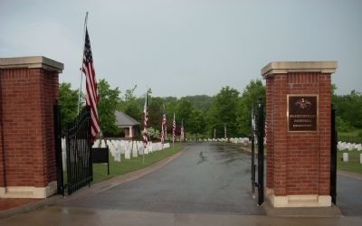 Western Entance to Fayetteville National Cemetery image. Click for full size.