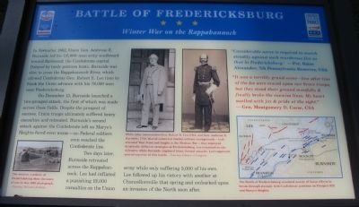 Winter War on the Rappahannock Marker image. Click for full size.