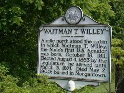Waitman T. Willey Marker image. Click for full size.