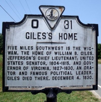 Giles's Home Marker image. Click for full size.