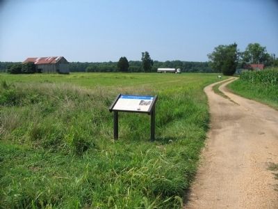 Second Wayside on the Slaughter Pen Farm Trail image. Click for full size.