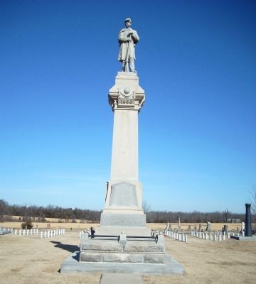 Baxter Springs Civil War Memorial Marker. Click for full size. Baxter Springs Civil War Memorial Marker image. Click for full size.