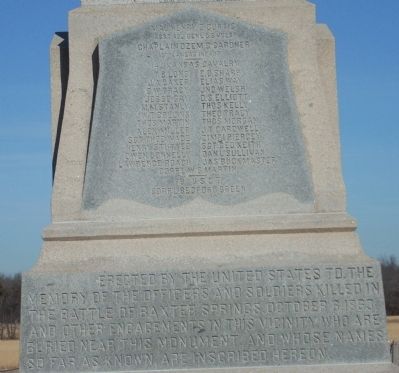 Baxter Springs Civil War Memorial Marker image. Click for full size.