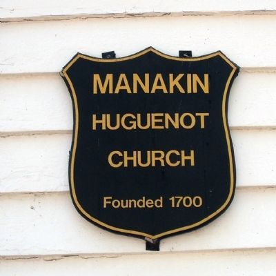 Huguenot Chapel Plaque. Click for full size. Huguenot Chapel Plaque image. Click for full size.
