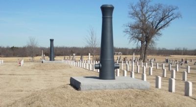 Baxter Springs Civil War Memorial Marker. Click for full size. Baxter Springs Civil War Memorial Marker image. Click for full size.