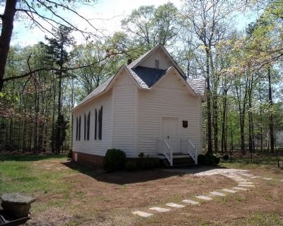 Manakin Huguenot Church circa 1895. Click for full size. Manakin Huguenot Church circa 1895 image. Click for full size.