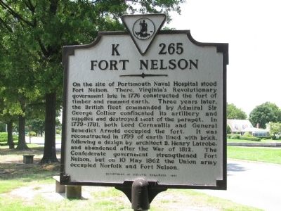 Fort Nelson Marker image. Click for full size.