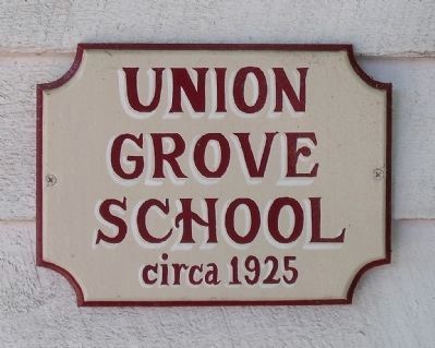 Union Grove School circa 1925. image. Click for full size.