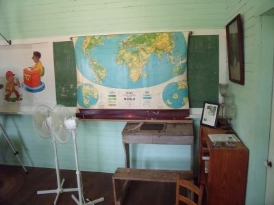 One-Room Schoolhouse Interior. image. Click for full size.