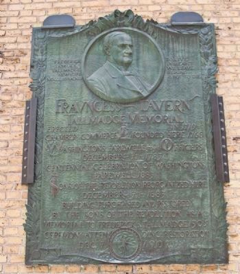 Fraunces Tavern Tallmadge Marker (detail) image. Click for more information.