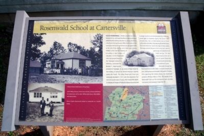 Rosenwald School at Cartersville CRIEHT Marker. Click for full size. Rosenwald School at Cartersville CRIEHT Marker image. Click for full size.