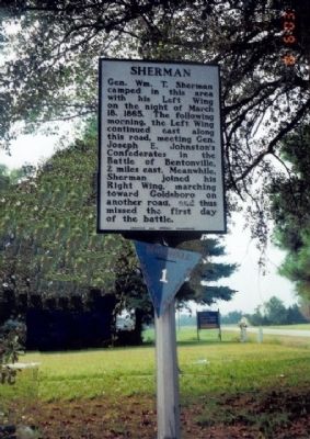 Sherman Marker in Bentonville image. Click for full size.