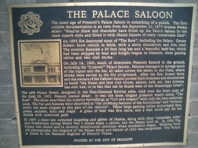 The Palace Saloon Marker image. Click for full size.