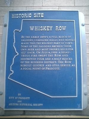 Whiskey Row Marker image. Click for full size.
