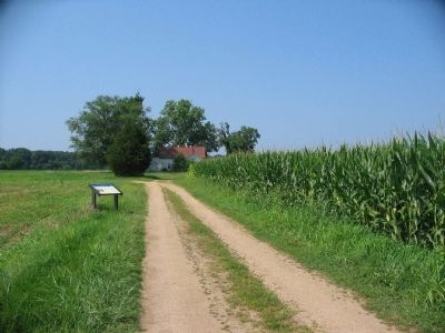 Third Wayside on the Slaughter Pen Farm Trail image. Click for full size.