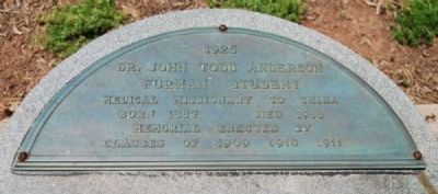 Dr. John Todd Anderson Marker. Click for full size. Dr. John Todd Anderson Marker image. Click for full size.