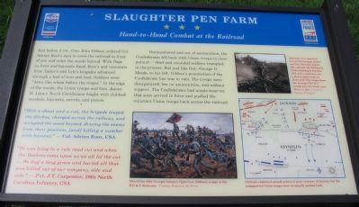 Hand-to-Hand Combat at the Railroad Marker image. Click for full size.