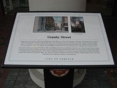 Granby Street Marker. Click for full size. Granby Street Marker image. Click for full size.