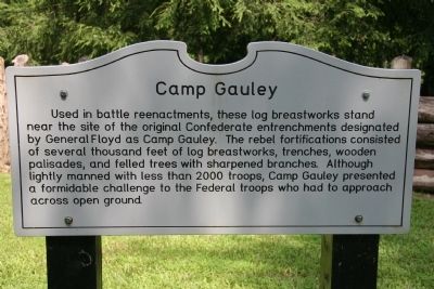 Camp Gauley Marker image. Click for full size.
