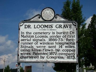 Dr. Loomis' Grave Marker. Click for full size. Dr. Loomis' Grave Marker image. Click for full size.