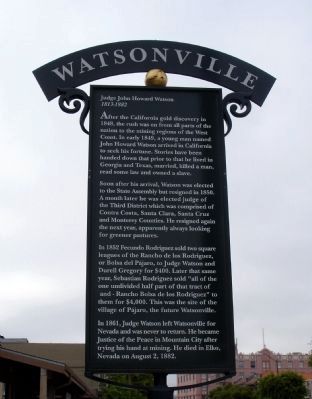 Watsonville Marker image. Click for full size.