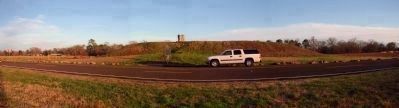 Caddo Mounds Panorama and Marker. Click for full size. Caddo Mounds Panorama and Marker image. Click for full size.
