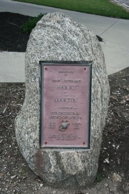 First Lieutenant Harry L. Martin Marker. Click for full size. First Lieutenant Harry L. Martin Marker image. Click for full size.