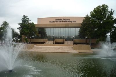The Aqueduct Fountain and the Mahalia Jackson Center for the Performing Arts image. Click for full size.